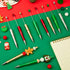 12 Pcs Christmas Beadable Pens, Plastic Bead Pens, Silicone Bead Pens, Snowmen Santa Gingerbread Bead Ballpoint Pen for Office School Women Kids S...