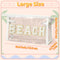 Preppy Patch Cosmetic Bag - Summer BEACH Chenille Varsity Letter Toiletry Bag Transparent PVC Zipper Makeup Bag Waterproof Portable Travel Beach B...