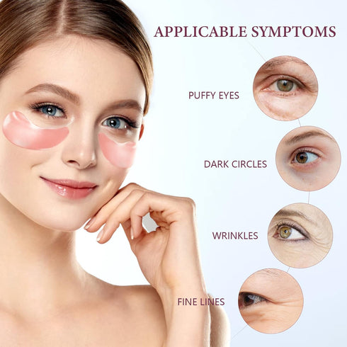 FANMIN Under Eye Mask, Under Eye Gel Pads With Collagen, Skincare Eye Patch Masks for Women and Men...