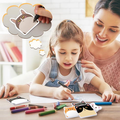 24 Pads Cute Sticky Notes Cartoon Sticky Kawaii Sticky Notes Fun Sticky Notes Cute Notepads Sticky Note Pads Self Stick Memo Pad for Office Home K...