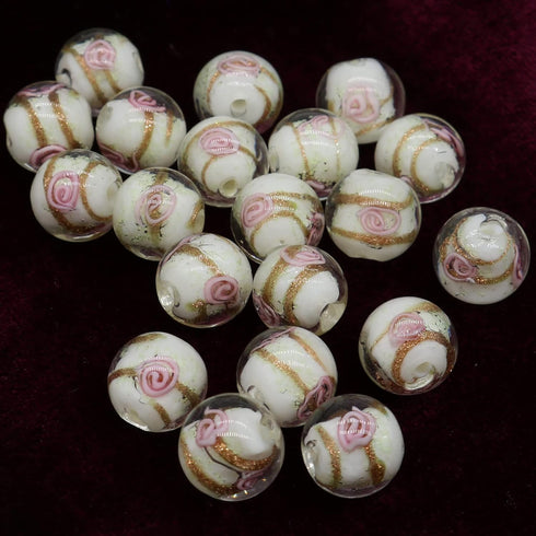 Artsy Crafts 20 Pcs Assorted Glow in The Dark Firefly Beads 12mm European Lampwork Luminous Glass Beads for Jewelry Making Charm Bracelet Necklace...