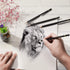 Sketching Pencil Set - 24 Pieces Drawing Sketch Pencil HB,B,2B,3B,4B,5B,6B,7B,8B,10B,12B,14B,H,2H,3H,4H,5H,6H,7H, Includes Charcoal, Eraser, Graph...