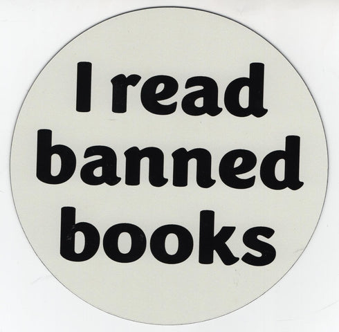 I Read Banned Books Locker Magnet for Car Bumper, Cars Trucks SUVs - Refrigerator Made in The USA by Americans for Americans......