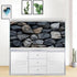 Underwater Stone Aquarium Background, Rock Wall Nature Landscape Fish Tank Backdrop Decor, Polyester Fabric with 6 EVA Double-Sided Tapes 48x24 in...
