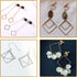 Earrings Beading Hoop for Jewelry Making, FANMAOUS Earrings Findings Hoops Earring Charms Open Bezel Pendant Frame for DIY Craft,Earring Necklace,...