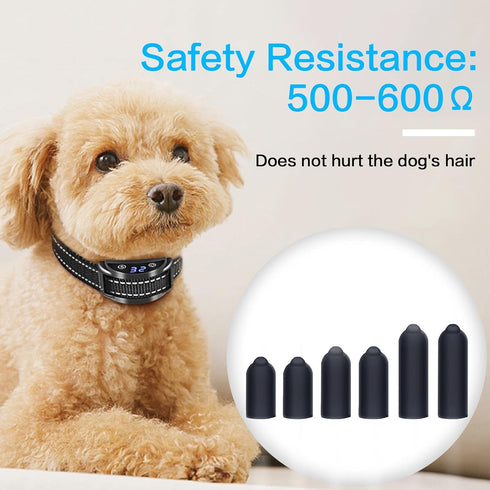24 Pcs Dog Shock Collar Rubber Tips,Training Collar Replacement Parts Dog Collar Silicone Covers Training Rubber Tips Column Conductive Rubber Sle...