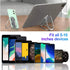 Foldable Cell Phone Stand for Desk, Adjustable Cellphone Ring Holder Finger Kickstand for Office Desktop & Magnetic Car Mount, Rotatable Multi-Ang...