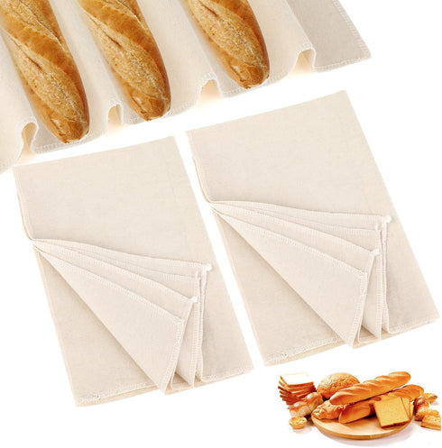 2PCS Proofing Cloth for Bread Baking 14x18 Inches Linen Cloth Reusable Bread Proofing Cloth Thick Baking Bread Cloth for Dough, Baguettes, Loaves,...