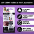 Aleene’s DIY Craft Glue for Fabric & Vinyl, Dries Clear, Permanent Bond, Quick Dry in Seconds, 1.5 oz...