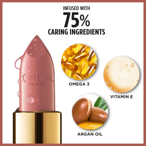 L’Oréal Paris Colour Riche Satin Lipstick for Moisturized Lips,Lip Makeup with Argan Oil and Vitamin E,Worth It,0.13 Oz...