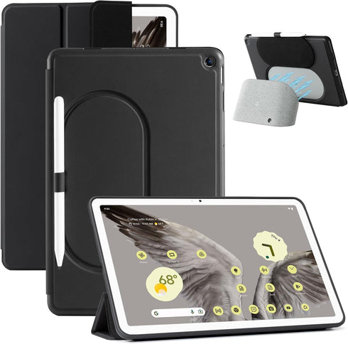 CoBak Case for All New Google Pixel Tablet 2023, Compatible with Charging Speaker Dock, Smart Cover Compatible with Google Pixel Tablet, Black......