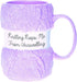 Boxer Gifts 'Knitting Keeps Me From Unraveling' Novelty Knitting Gift Mug | Light Pink Colour With Realistic Yarn Detailing | Amazing Christmas, B...
