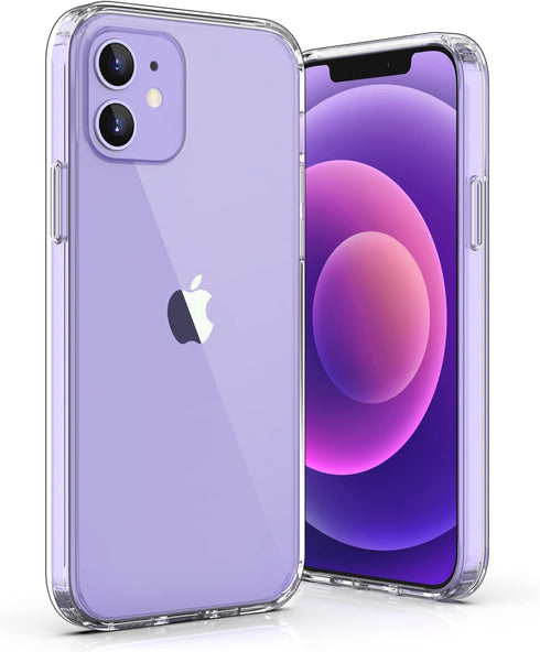 ULAK Clear Case for iPhone 12/iPhone 12 Pro, Hybrid Protective Slim Transparent Anti-Scratch Shock Absorption TPU Bumper Cover Designed Phone Case...
