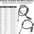Front and Rear Brake Pad Wear Sensor 34351164371, 34351164372 for BMW 323CI 323I 325CI 325XI 328CI 328I...