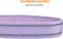 Reflective Nylon Padded Dog Collar Adjustable Soft Pet Collars with Quick Release Buckle for Small Medium Large Dogs (Lavender, 13-19 inch)...