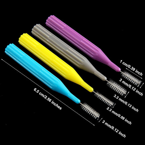 50 Pieces Braces Brush for Cleaner Interdental Brush Toothpick Dental Flossing Head Oral Hygiene Flosser Tooth Cleaning Tool...