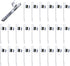 25PCS 8mm/0.32inch Pencil Decorative Clip Slide in Pencil Pocket Clip Black Metal Pencil Clip Pencil Clip Slide Pocket Clip...
