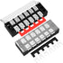 Joinfworld 35A Terminal Block 6 Position Screw Terminal Strip Dual Row with Cover & 6 Position Pre-Insulated Terminal Jumper Block -2pcs...