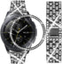 Dsytom Compatible with Samsung Galaxy Watch 42mm Band Women+ Bezel, 20mm Jewelry Watchband & Bezel Ring Cover Diamond Strap Bracelet for Galaxy Wa...