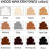 Wood Filler Sticks,12colors Wood Wax Crayons for Repairing Scratches, Scuffs, Cracks, and Nail Holes on Wood Furniture, Floors, Cabinets, Tables, ...