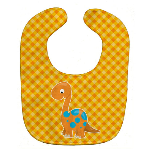 Caroline's Treasures BB6896BIB Brontosaurus Dinosaur Baby Bib Easy-Clean Baby Bib Baby Feeding Accessory Baby Mealtime Essential, 10 x 13, Multico...