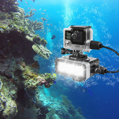 Suptig Housing Rechargeable Waterproof housing for GoPro Hero 4 Hero 3+ Hero 3 Outside Action Camera for Underwater Charge Use - Water Resistant u...