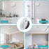 4 Inch Round Vent Cover, 8 PCS ABS Adjustable Soffit Vents, White Ceiling Vent Covers for Living Room, Closet, Kitchen, Bathroom, Office Ventilati...