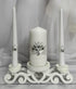 Unity Candle Set for Wedding Ceremony & Reception – 6” Pillar & Two 10” Taper Candles – Long Burning Unity Candles for Marriage Ritual – Handmade ...