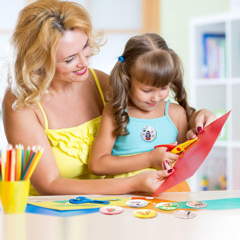 50 Pack Acrylic Button Pins Badge Clear Button Pins Custom Button Pins Kit Blank Button Pins Bulk Photo Buttons Make Your Own Buttons Pins for DIY...