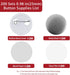 800 PCS Button Maker Supplies, 0.98 inch / 25mm Button Parts Button Supplies, Approx. 1 in Blank Button Badge Parts with Blank Paper for Button Ma...