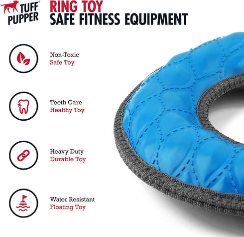 SuperChewy Tough Floating Dog Water Toy Strong Natural Rubber | Great Dog Fetch Toy | Pool Swimming Toy for Puppy| Durable Training Toy for Non-Ag...