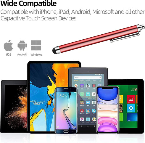 ORIbox Stylus Pens for Touch Screens,10 Pack Lightweight Design for iPad,iPhone, Samsung, HTC, Fire Tablet, Tablet, All Capacitive Touch Screen De...