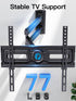 Pipishell Full Motion TV Wall Mount for Most 26-60 inch Flat & Curved TVs up to 77 lbs, Adjustable Bracket Height, Single Articulating Arm, Extens...
