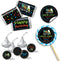 Game Truck Video Gamer Birthday Party Sticker Bundle Kit 429 pieces!!! Includes 60 2 Circle Stickers for Favors & Goodie Bags, 45 Mini Candy Bar W...