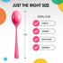 Disposable Cerise Plastic Spoons 50 Pcs - Heavy Duty Cerise Plastic Disposable Cutlery - Cerise Disposable Flatware, Cerise Plastic Silverware, Pl...