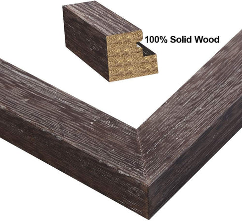 RPJC 5x7 Picture Frames Made of Solid Wood High Definition Glass for Table Top Display and Wall Mounting Photo Frame...