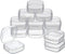 SATINIOR 12 Pack Clear Plastic Beads Storage Containers Box with Hinged Lid for Beads and More (1.38 x 1.38 x 0.71 Inch)...