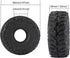 Super Large Soft Sticky 1.0 Crawler Tires 68 * 26mm for 1/18 1/24 RC Crawler Car Axial SCX24 FMS FCX24 AX24 Upgrade Wheel...