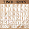 7 Inch Letter Stencils Numbers Craft Stencils, 42 Pcs Reusable Plastic Alphabet Drawing Templates for Painting on Wood, Wall, Fabric, Rock, Signag...