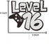 Level 16th Game Birthday Cake Topper, Video Game Boy's 16 Birthday Level Up Party Decoration Supplies...