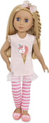 Glitter Girls Lacy 14 Inch Doll Wearing Pink Tunic, Striped Leggings, Hair Bow And Ballet Shoes - Dolls For 3+ Year Old Girls...