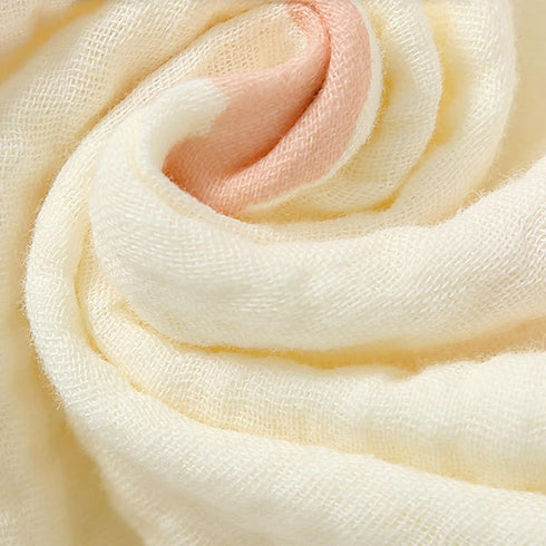 Lovey Blanket for Boys and Girls, Organic Cotton Muslin Security Blanket for Babies, Soft Breathable Lovie Soothing Towel for Newborn and Infant (...