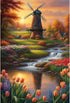 ZQEATRY Windmill Diamond Painting Kits for Adults, Landscape Tulip Flower Diamond Art Painting Kits for Adults Beginner,DIY 5D Full Drill Diamond ...