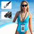 MoKo Large Waterproof Phone Pouch - 2 Pack Floating Water Protector Case Dry Bag with Detachable Lanyard, Compatible for iPhone 15 14 13 Pro Max, ...