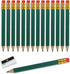 25pcs Golf Pencils with eraser Hexagon Wooden Pencils Graphite 2B for Golf Event Scoring,Classroom,Wedding,Company Meetings,Pew, Pocket (Green)...