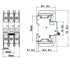 2A, 240V AC, 1 Pole, DIN Rail Mount Miniature Circuit Breaker, Trip Curve: C, UL489...