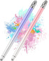 2PCS Stylus Pens for Touch Screens,Stylus Pen for iPhone/iPad/Tablet Android/Microsoft Surface,Compatible with All Touch Screens(White Pink/White ...
