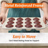 CAKETIME Silicone Muffin Pan, Metal Reinforced Frame Silicone Mini Cupcake Pan Easy to Handle Small 12 Cups Nonstick Muffin Tin for Baking...
