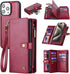 for iPhone 15 Pro Max Wallet Case with Card Holder,Faux Leather Phone Case for Women Men,Magnetic,Kickstand,Wrist Strap,Zipper(Red)......