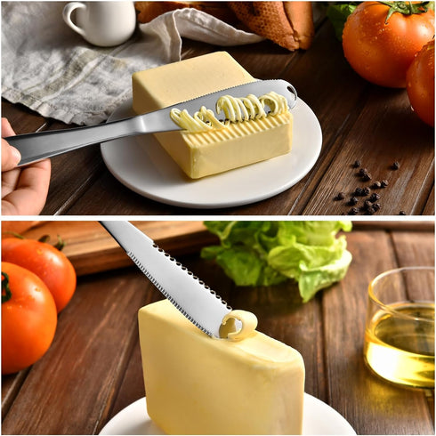Butter Spreader Knife for Cold Butter above 20?, Butter Slicer, Butter Curler, Butter Grater, Butter Blade (1 knife)...